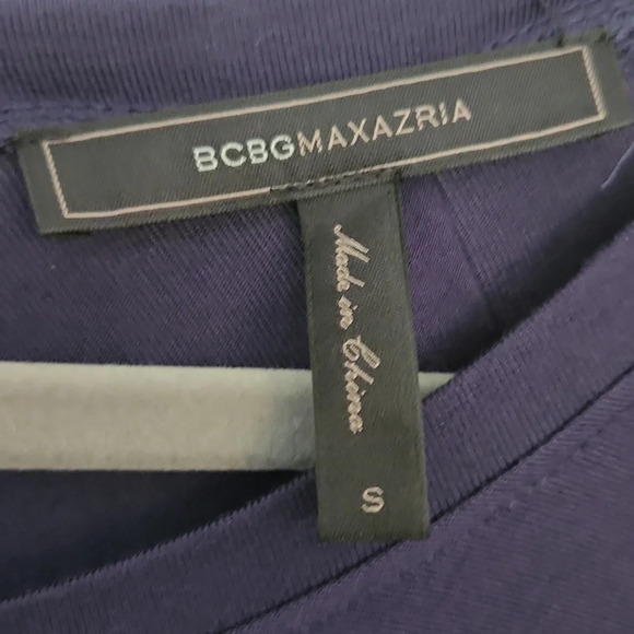 BCBGMAXAZRIA Navy Draped Dress - Picture 12 of 13